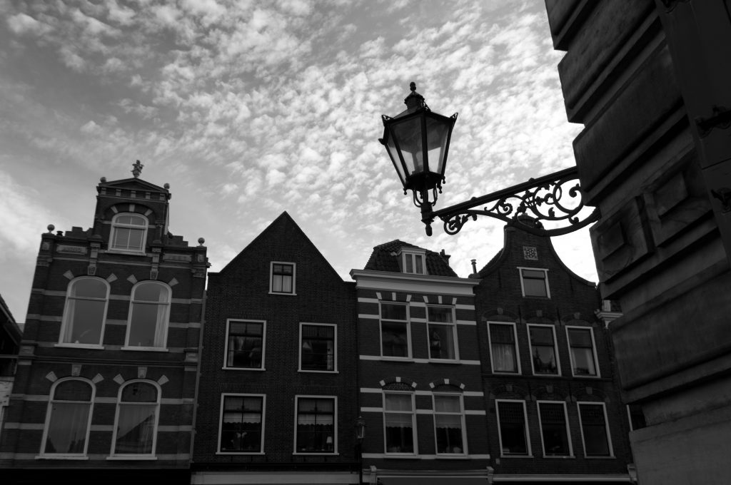 Houses on the Markt in Delft