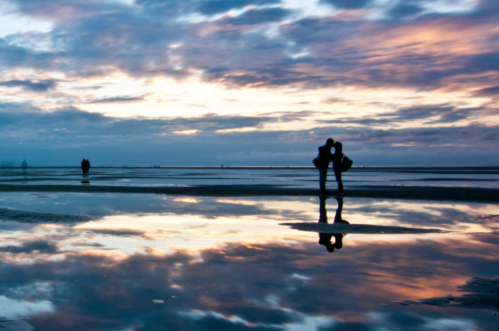 Sunset kiss