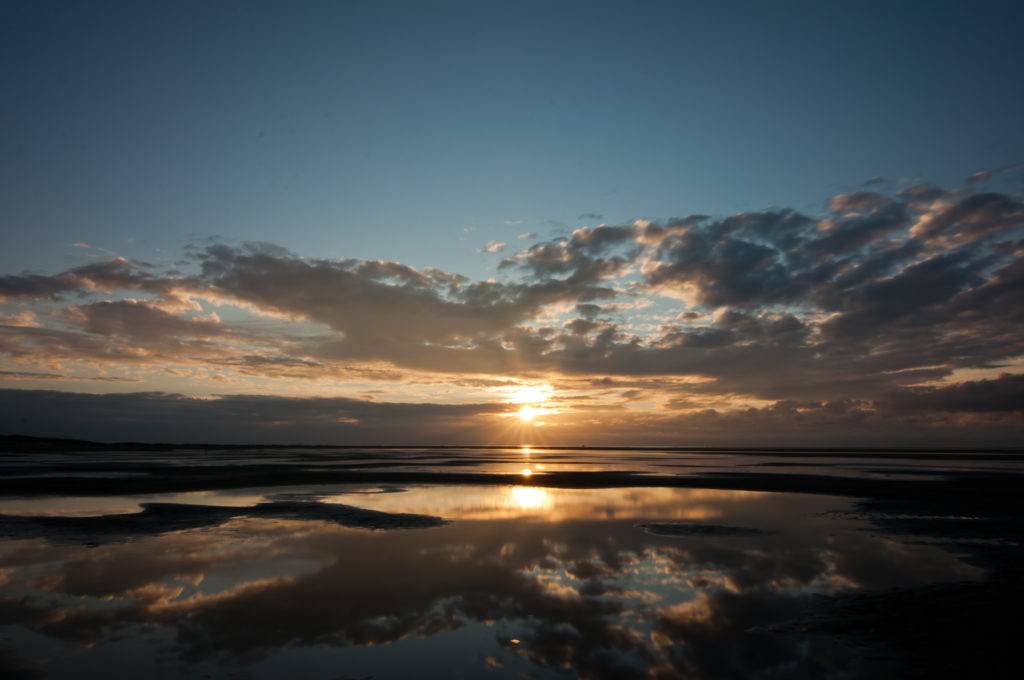 Sunset reflection